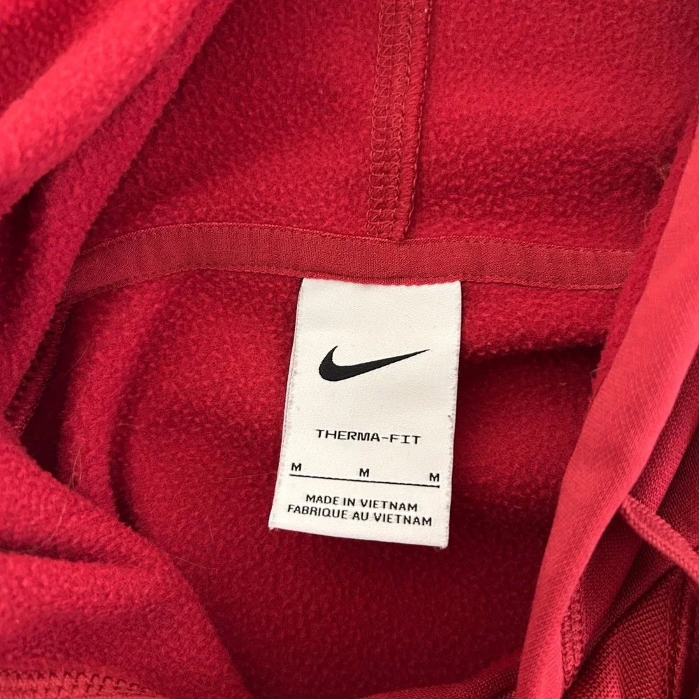 Nike Oklahoma Sooners OU Hoodie Mens Medium Crimson Red Therma-FIT Pullover